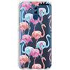 dakanna Custodia per Huawei Mate 20 Lite | Fenicotteri Multicolore | Cover in Gel di Silicone TPU Morbido di Alta qualità con Sfondo Trasparente