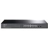 TP-Link JetStream - Smart Switch Gigabit a 16 porte con 2 slot SFP, QoS L2/L3/L4 e snooping IGMP con gestione autonoma, gestione centralizzata, senza ventole, montaggio su rack (TL-SG2218), nero
