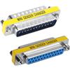 VISSQH 2 x DB25 maschio a Femmina Accoppiatore Connettore,25 pin DB25 seriale adattatore per Gender Changer,trasferimento dati e connessione dispositivi