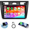Hodozzy 4G+64G Android Autoradio Per Ford Fiesta 2006-2011 Wireless Carplay Android Auto, 9 Pollici Touch Screen Stereo Auto 2 Din GPS Navigazione, WiFi, Bluetooth, DSP, FM/RDS+Retrocamera
