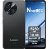 DOOGEENEXT NOTE 59 Smartphone 5G Senza Contratto, 32GB+128GB, Display IPS 6,75 120Hz, Cellulare Android 15 Octa-Core, Fotocamera 16MP+8MP, Batteria 6250mAh, Dual 5G Dual SIM, GPS NFC Nero
