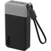 JUOVI Power Bank 20000mAh 65W Caricatore Portatile con Cavo Rimovibile