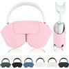 Lukvcoe Custodia protettiva per Apple AirPods Max, in morbida pelle PU, custodia da viaggio con modalità Sleep, custodia antipolvere compatibile con AirPods Max, accessori per cuffie AirPods Max (rosa
