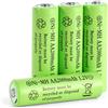 AXFEE 4PZ Batterie Ricaricabili AA, 2000mAh 1,2 V NiMH AA Pile Ricaricabili