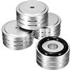 Diheohg 4 pezzi, 40 x 20 mm, in alluminio, HiFi AMP, isolante, giradischi, piedini (argento)