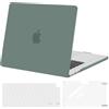MOSISO Custodia Compatibile con MacBook Air 15 Cover M5 M4 M3 M2 2026 | Case & Copritastiera & Pellicola per Macbook Air 15 pollici A3448 A3241 A3114 A2941 2026 2025-2023, Verde Smeraldo
