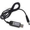 Haoyull Da USB a 5,5 x 2,5 mm per cavo di alimentazione da 4,2 V, cavo di alimentazione da USB a cavo di alimentazione, cavo di ricarica per lampada frontale a LED, adattatore di alimentazione da USB