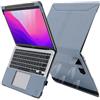 TT TYTX TYTX - Custodia in pelle PU compatibile con MacBook Air 13,6 pollici M4 M3 M2 2025 2024-2022 Release Model A3240 A3113 A2681, custodia protettiva a libro con prese d'aria interne morbide e supporto
