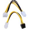 XAGMODSHN 20cm ATX 4 Pin Femmina a 8 Pin Maschio EPS Cavo di Alimentazione Adattatore Connettore di Alimentazione CPU