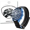 KUSINHOKA 3 Pezzi Pellicola Protettiva per Omega x Swatch Moonswatch, HD Trasparente Anti-Graffio Protezione Schermo, Senza Bolle, Soft TPU Pellicola Protettivo per Omega x Swatch Moonswatch
