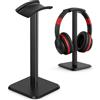 Generic Supporto per cuffie staccabile, supporto per cuffie da scrivania, per cuffie over-ear e in-ear, gancio universale per cuffie da gioco per scrivania e tavolo da gioco