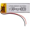 Liter energy battery Batteria 402060 LiPo 3.7V 550mAh 2.035Wh 1S 5C Liter Energy Battery per l'elettronica Ricaricabile Telefono Portatile Smartwatch Orologio GPS - Non adatto per Radiocomando 62x20x4mm (550mAh|402060)