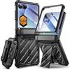SUPCASE Cover per Samsung Galaxy Z Flip 8, Protezione Militare a 360° | Protezione Rinforzata Cerniera, con Clip da Cintura Girevole e Supporto (UBPro), Protettiva per Schermo Inclusa, Nero