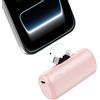 iWALK Caricabatterie portatile da 5500 mAh, power bank a ricarica rapida da 20 W con connettori USB-C e Lightning integrati, mini batteria plug-in per iPhone 17/16/15/14/13/12, telefoni Android e