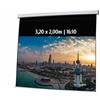 KIMEX 042-3439 Schermo di Proiezione Elettrico 3,20 x 2,00m- Formato 16:10