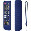 Generico Custodia per Samsung Smart TV, Custodie per telecomando in silicone, coperture protettive per telecomando antiscivolo, manica per telecomando antiurto (Blu scuro)