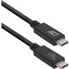 ACT Cavo USB 4 tipo C, cavo Thunderbolt 3, cavo 20 Gbps USB C, 5 K o doppio 4 K a 60 Hz video per monitor, ricarica EPR 240 W, 1 metro, certificato USB-IF - AC7431