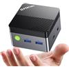 GMKtec G5S Mini PC, 3 anni di supporto, Mini Desktop Computer Intel N5095 migliore di N5030/J3355, 8GB LPDDR4 128GB SSD M.2, Doppio HDMI 4K@60Hz, USB 3.2 x3, WiFi 6, BT 5.2, Slot SD