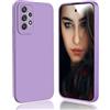 DESSEN Cover per Samsung Galaxy A52 4G / A52 5G / A52s 5G - Silicone Custodia Antiurto Protezione Fotocamera Case Sottile e Morbida TPU Bumper Antishock Anti-Impronte, Viola