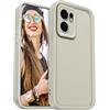 DESSEN Cover per Oppo Reno 13F 4G 5G / Reno 13FS 4G 5G - Silicone Custodia Antiurto Protezione Fotocamera Case Antishock Morbida TPU Bumper Resistente, Bianco