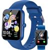Ucani Orologio Smartwatch per Bambini, 1.8" Intelligente Fitness Tracker per Ragazzi Ragazze con 100+ Modalità Sportive, Contapassi, Sveglia, Sonno, Giochi, Smart Watch per Bambino Ado 5-16 Anni Regalo, Blu