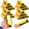 FuxFuis 26 Pz Scatole per Caramelle a Forma di Lingotto d'Oro, Scatole Portaconfetti, Scatoline Natalizie Piccole, Scatola da Regalo Finta a Lingotto d'Oro per Feste e Matrimoni - 14,5 x 5 x 3 cm