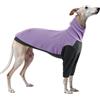 PUMYPOREITY Cappottino Pile Whippet, Felpa Whippet Pullover Levrieri Italiani Invernale Vestito Whippet Tuta Antivento Abbigliamento levriero Italiano Pullover per Cani Piccoli(Viola, XS)
