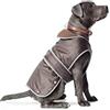 Ancol Muddy Paws - Cappotto impermeabile per cuccioli di cane, impermeabile, fodera in pile e protezione toracica, cinghie elastiche per collo e gambe, lunghezza 25 cm, circonferenza fino a 43 cm, XS