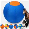 Auriiktch Herding Ball for Dogs, Dog Herding Ball Large for Border Collies, Durable Inflatable Giant Dog Balls with Handles, Durable Inflatable Giant Dogs Balls for Outdoor Exercise (Blue XXS)