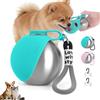 Generico Borraccia per Cani, 285ml Borraccia Portatile per Cani 2 in 1, a Prova di Perdite, Bottiglia in Acciaio inox e Ciotola inSilicone, Borraccias Cane per L'aperto a Piedi Cuccioli Ess