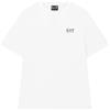 EMPORIO ARMANI T-SHIRT IN JERSEY DI COTONE CON MAXI LOGO LOGO SERIES Tempo Libero