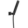 DELTA FAUCET 55567-BL H2Okinetic - Doccetta regolabile a parete, colore: nero opaco