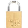 ABUS Lucchetto EC 75 con tecnologia a chiave reversibile, larghezza corpo serratura 30 mm, ottone, 26403 0