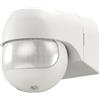 goobay Sensore di movimento a infrarossi per esterni e interni, IP44, inclinabile e orientabile, sensore di movimento PIR 180°, 12 m, per LED fino a 400 W, bianco, 79591