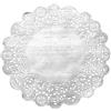 100 Pcs Tovagliette di Carta 8.5 Pollici Pizzo Decorativo per Tavola, Argento