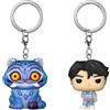 Funko POP! Keychain: Netflix Kpop Demon Hunters - Derpy and Jinu, 2-Pack