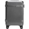 WITTCHEN Trolley cabina in policarbonato Gloss Line | valigia rigida lucida con 4 ruote | Grafite