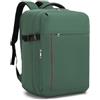 KONO Zaino da Viaggio 45x36x20 per easyJet, 32L Bagaglio a Mano, Verde