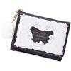 Obotsnoi Portafoglio da donna con porta carte di credito Portafoglio corto in pelle PU stile coreano cambiamento borsa conigli cartone animato moneta in pelle PU cambio conigli stile coreano con porta carte