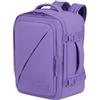 American Tourister Take2Cabin Puff - Zaino Cabina 40x30x20 cm - Bagaglio a Mano Ryanair, Wizz Air & Vueling, Borsa Sottosedile con Tasca Laptop 15.6 - 26.5 L - 0.60 KG - Viola (Purple Pulse)