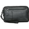 KPYWZER Leather Clutch Purse Wallet Men Wrist Bag