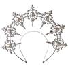 BLESSUME Mary Halo Headband Corona Goddess Donne Halloween Costume Headpiece (Argento 2)