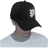 morefaz Cappello da baseball con lettera dell'alfabeto da A a Z, colore blu navy multicolore P Regular