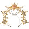 BLESSUME Mary Halo Corona Fascia Dea Oro Donne Costume Copricapo (Oro 6)