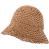 Baluue Cappello da Donna in Paglia, Secchiello Pieghevole e Traspirante | Carta Leggera, Protegge Viso e Occhi dal Sole, Portatile per Viaggi, Pesca, Attività in Famiglia