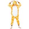 WDRHC Kigurumi Bambino Costumi Animali per Carnevale Halloween Pigiama Tuta Party Spettacolo Show di Natale Cosplay Onesies Intimo Invernale Unisex da Ragazze e Ragazzi Giraffa