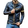VEMOW Giacca di Pelle Biker Vintage Cafe Racer - Design distrutta retrò, Giacca Moto Uomo, Ideale per Casual e all'aperto