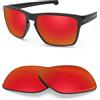 BlazerBuck Lenti di ricambio polarizzate anti-sale per Oakley Sliver XL OO9341 - Rosso fuoco