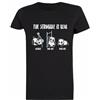 Generico Panda Bear T-Shirt Manica Corta da Donna Nera