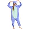 Kitimi Pigiama Adulti Tuta Onesie Donna Uomo Peloso Vestaglia Intero Animali Costume da Pigiama Costumi di Carnevale per Feste e Cosplay Halloween Party Show di Natale